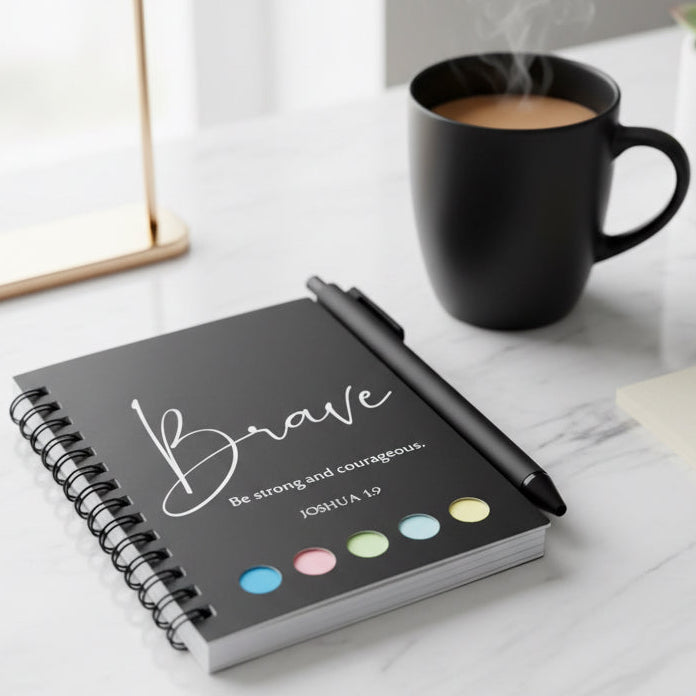 Faith & Courage Mini Notebook Set with Pen + Post-Its